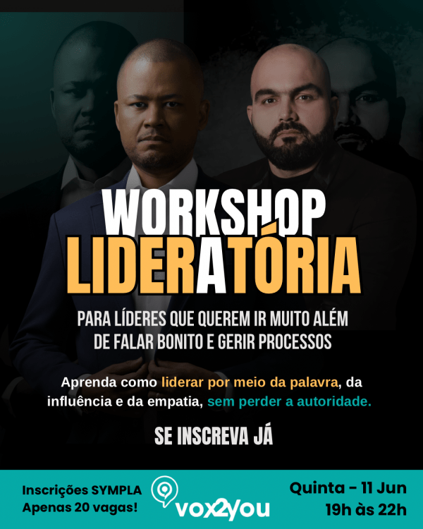 Imagem do evento WORKSHOP LIDERATÓRIA - LIDERANÇA E ORATÓRIA