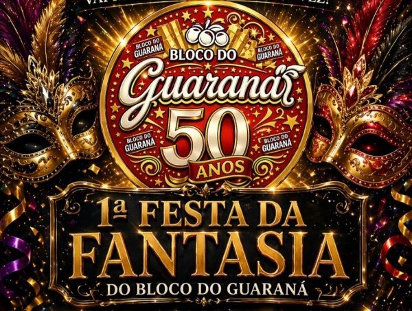 Imagem do evento FESTA FANTASIA BLOCO GUARANÁ - 50 ANOS