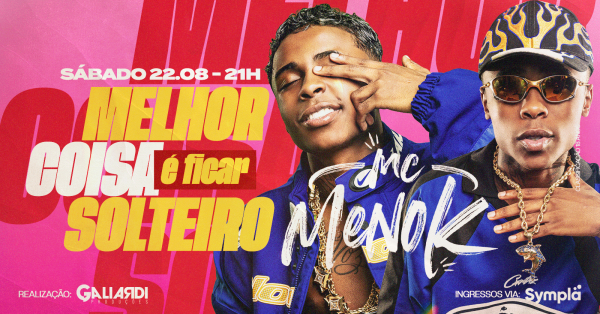 Imagem do evento Melhor coisa é ficar solteiro com Menor K