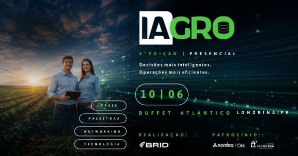 Imagem do evento IAgro 2026 - Potencializando dados no agro