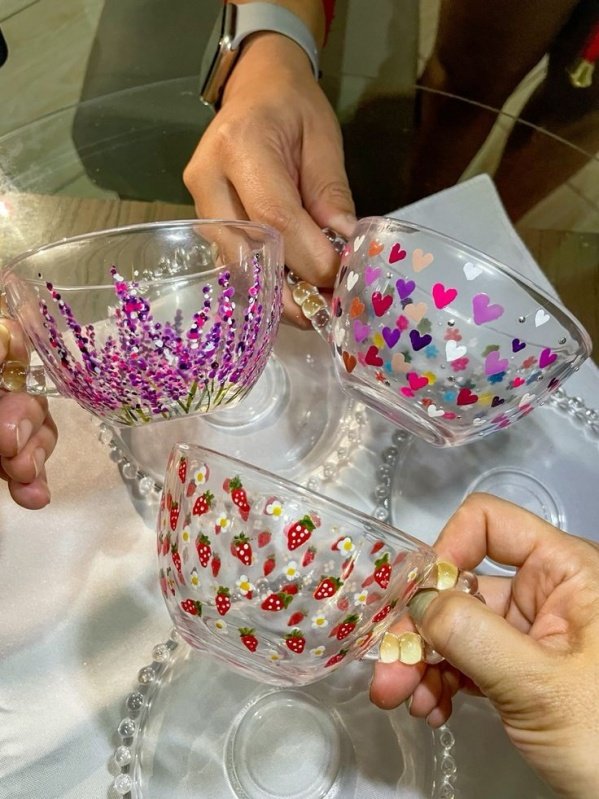 Imagem do evento Pintura em Xícara de Vidro | Edição noturna
