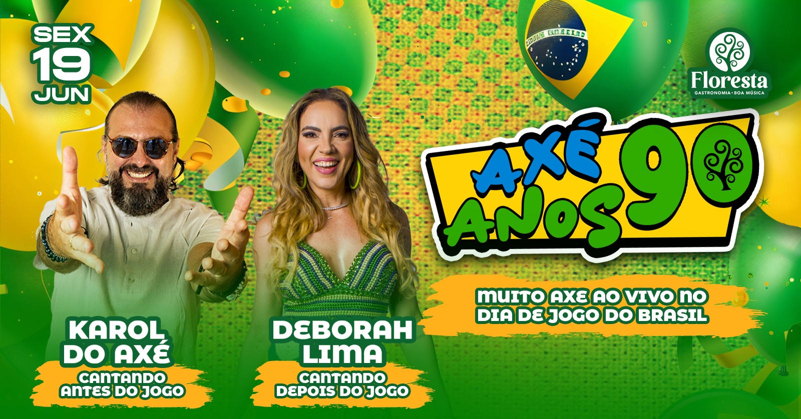 Axé anos 90 na Copa Floresta - Fortaleza, CE
