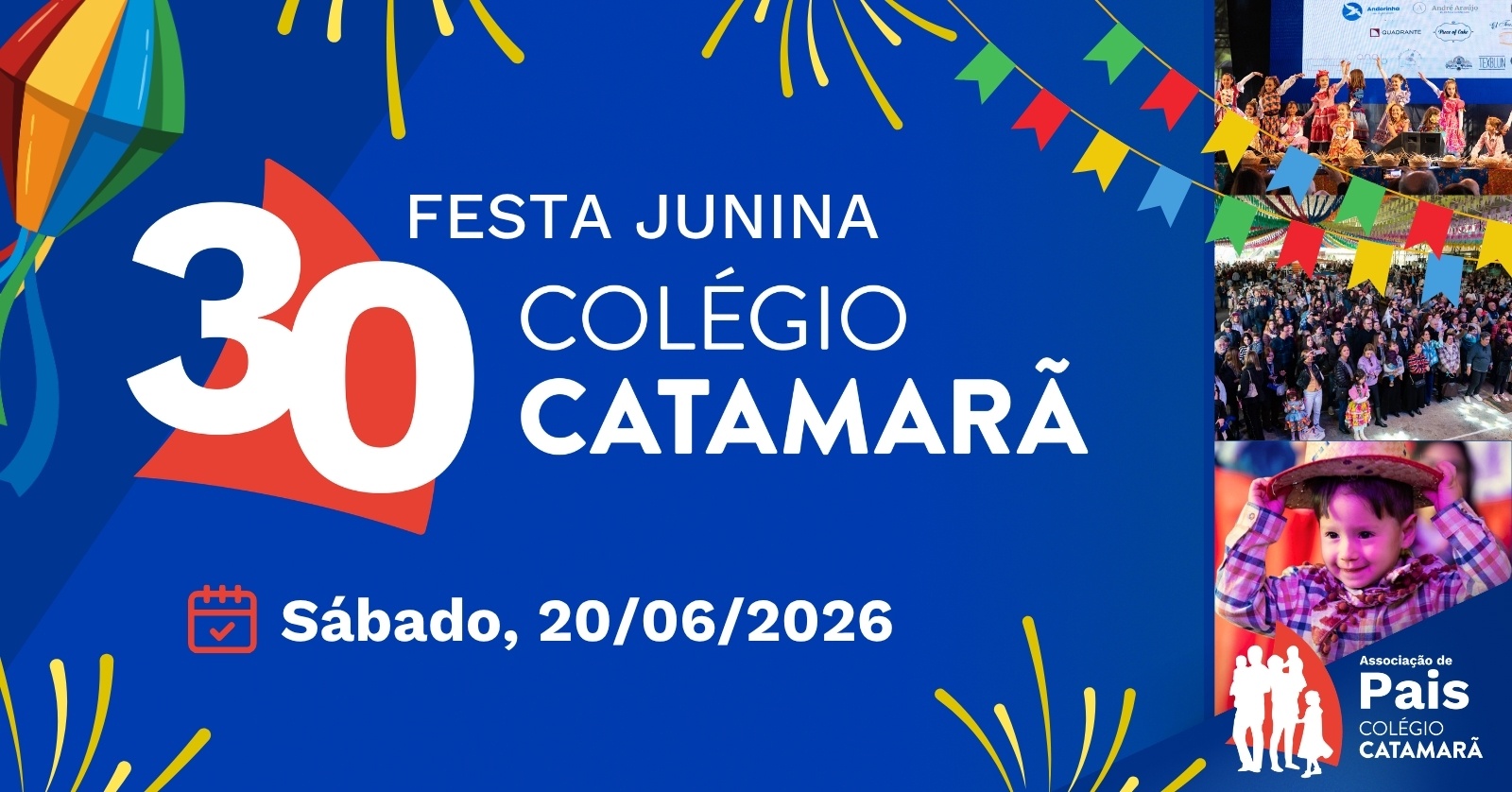 Festa Junina Colégio Catamarã 2026 - São Bernardo do Campo, SP