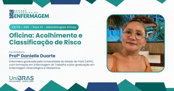 Imagem do evento Oficina: Acolhimento e Classificação de Risco - Semana Acadêmica de Enfermagem - UniBRAS