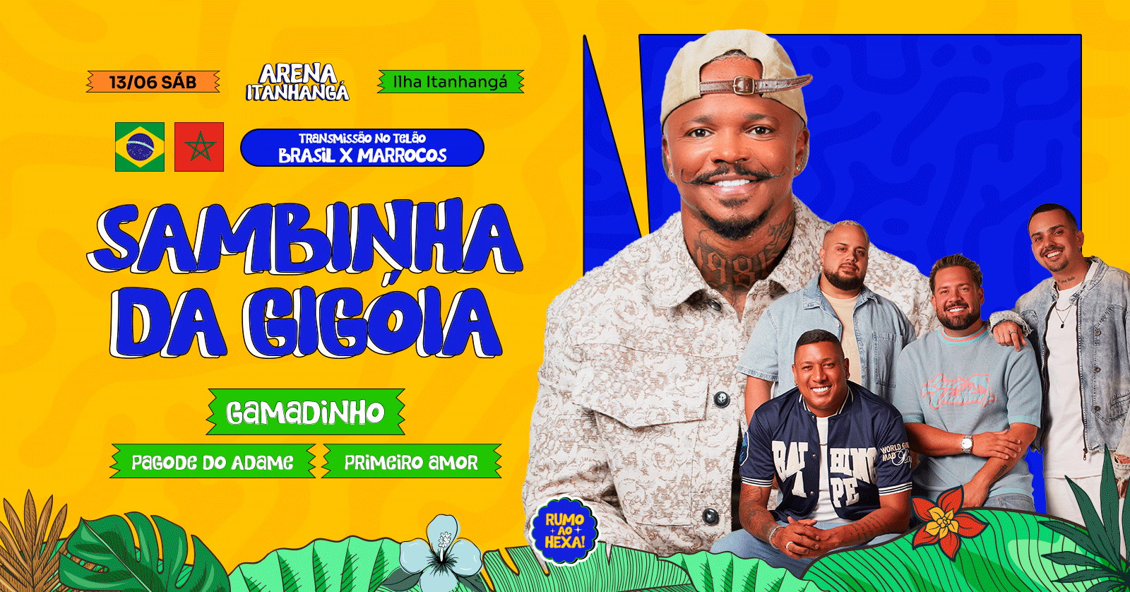 ARENA ITANHANGÁ | SAMBINHA DA GIGÓIA - 13/06 - Rio de Janeiro, RJ