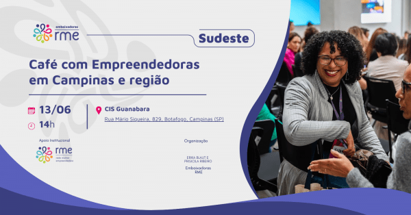 Imagem do evento Café com Empreendedoras - Campinas e Região