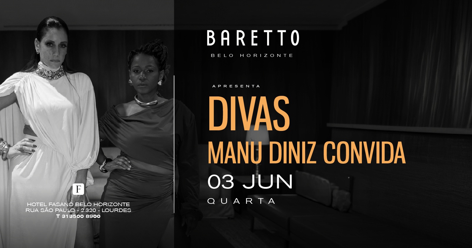 BARETTO recebe DIVAS | Manu Diniz convida - Belo Horizonte, MG