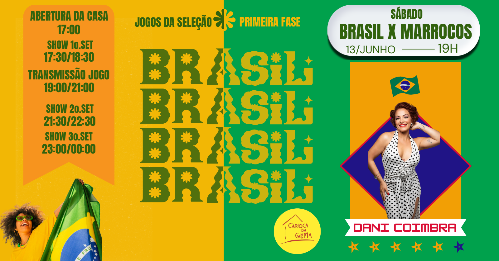 Jogo Brasil com Dani Coimbra - Rio de Janeiro, RJ