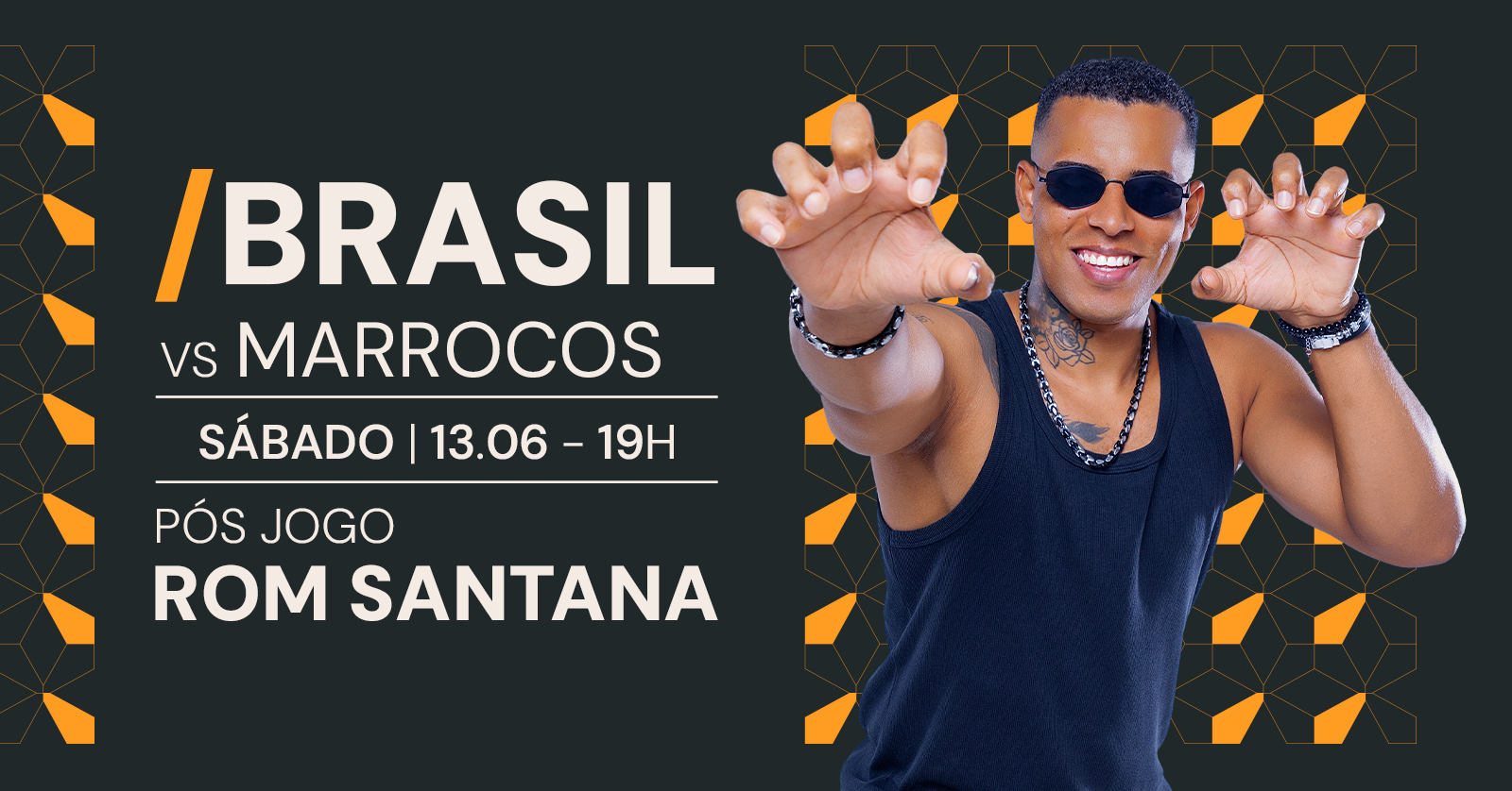 COPA NO CORTINA | BRASIL X MARROCOS + ROM SANTANA| 13.06 - São Paulo, SP