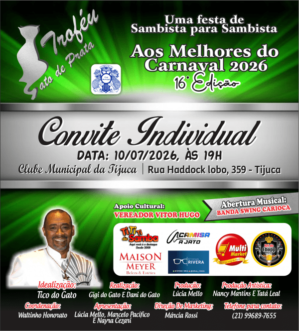 Imagem do evento TROFÉU GATO DE PRATA 16 EDIÇÃO