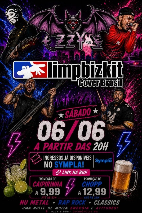 Imagem do evento LimpBizkit Ozzy's