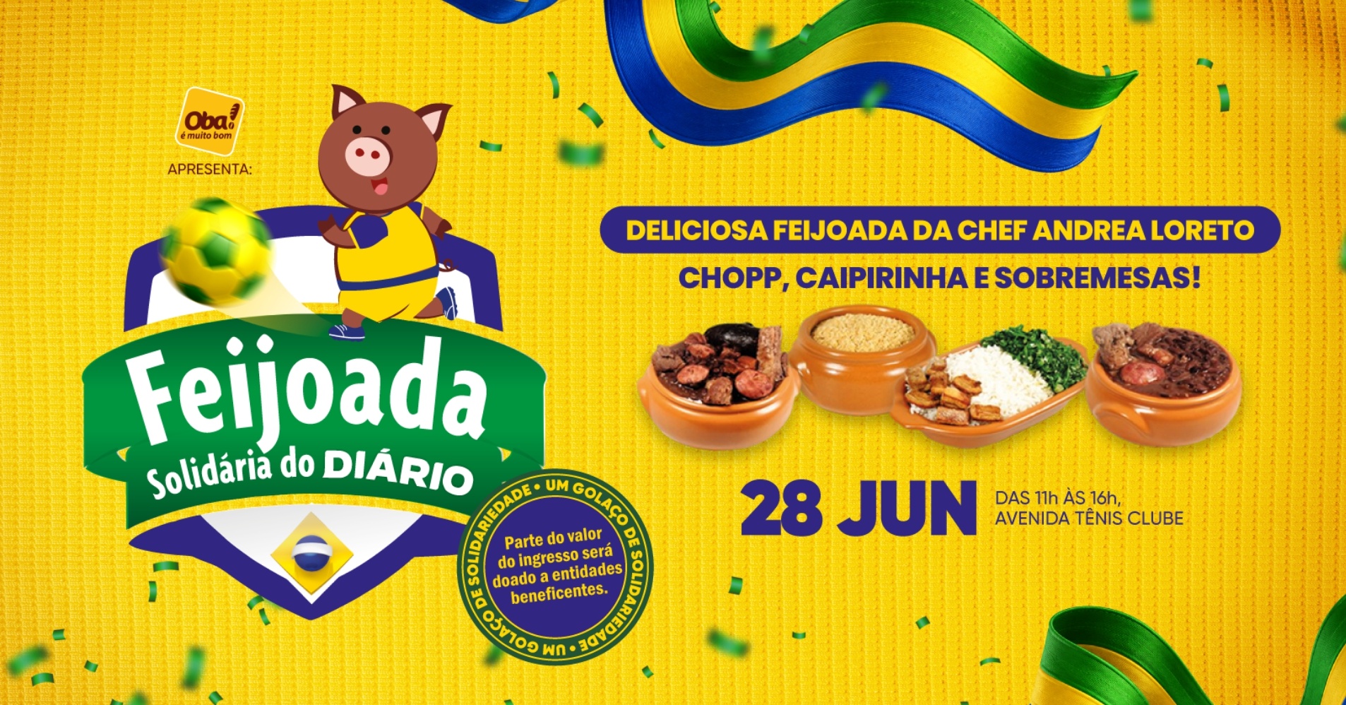 FEIJOADA SOLIDÁRIA DO DIÁRIO 2026 - Santa Maria, RS