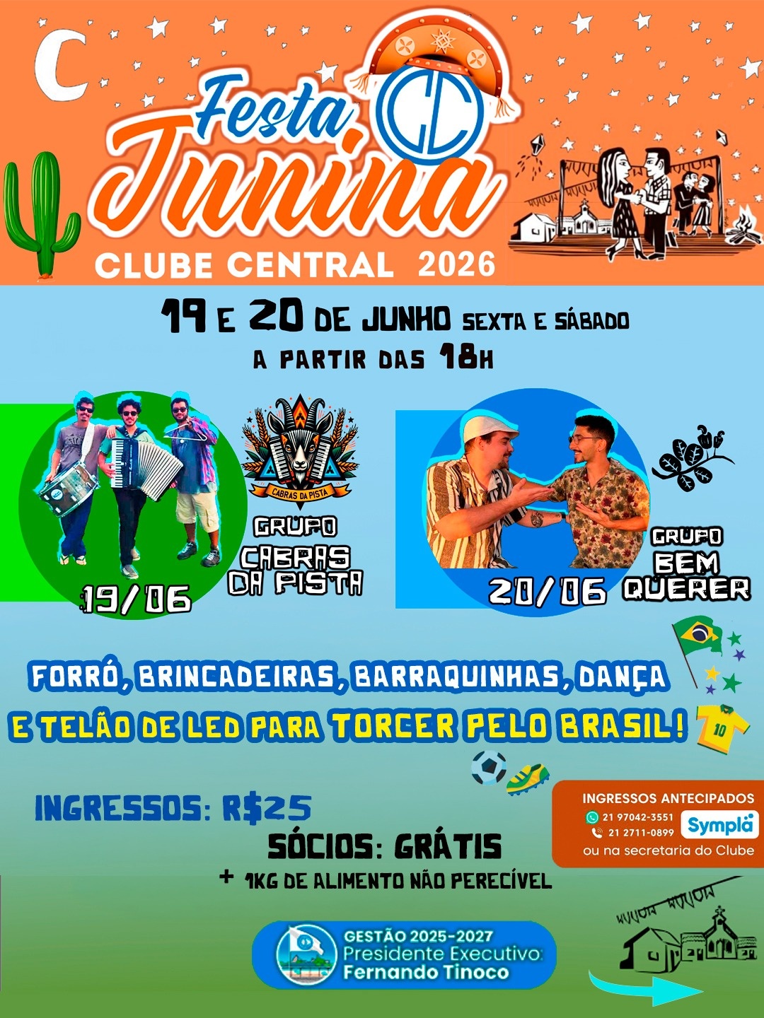 FESTA JUNINA ESPECIAL NO CLUBE CENTRAL DE ICARAÍ - Niterói, RJ