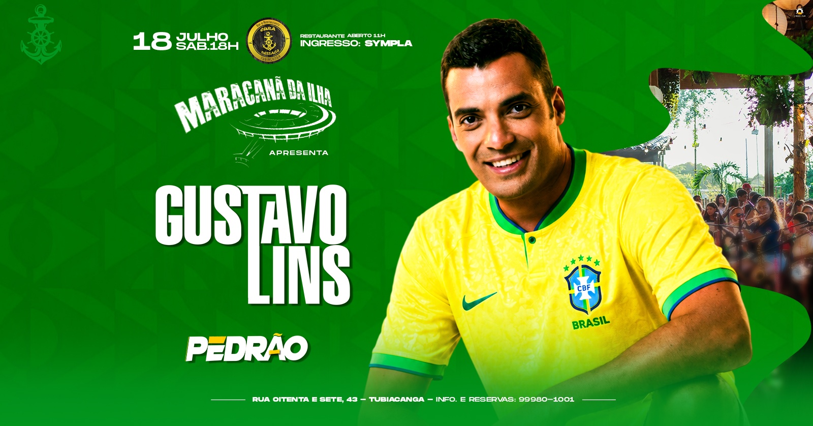 Gustavo Lins no Cura Ressaca! em Rio de Janeiro