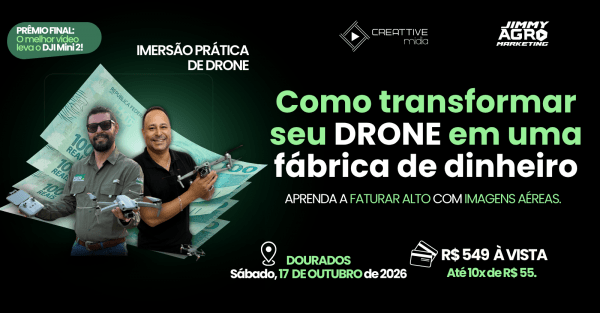 Imagem do evento Imersão Prática de Drone: Transforme seu Equipamento em uma Fábrica de Dinheiro | Dourados - MS