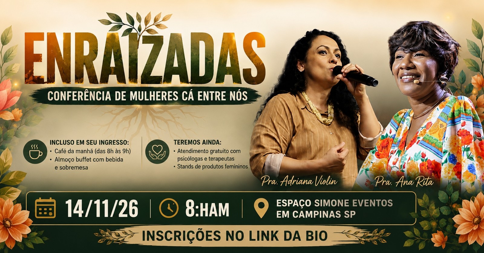 CONFERENCIA DE MULHERES CA ENTRE NÓS - ENRAIZADAS