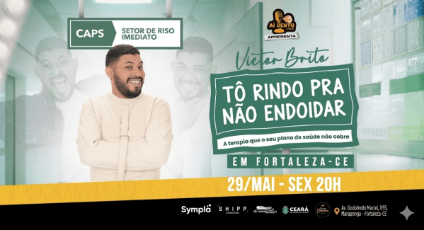 Imagem do evento Victor Brito em TO RINDO PRA NÃO ENDOIDAR | 29/Maio Sexta 20h