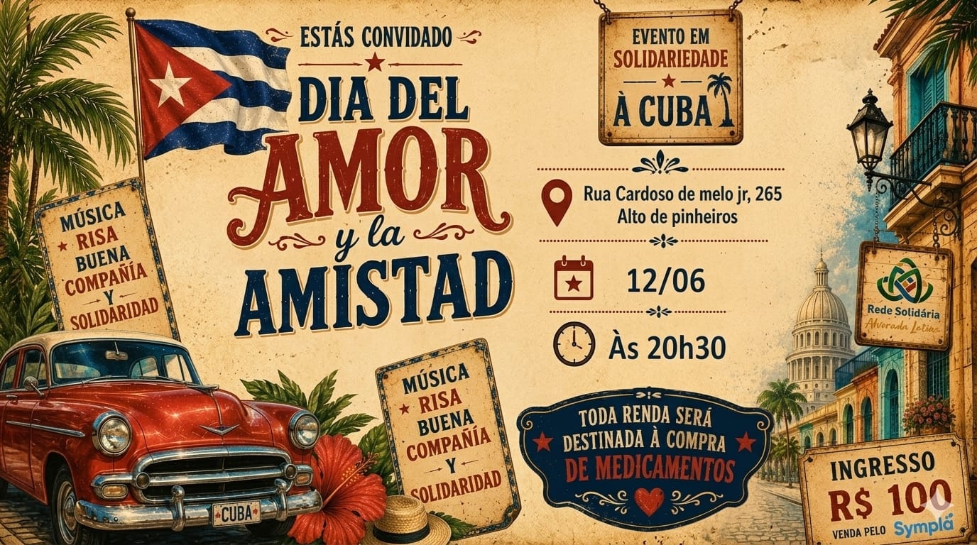 NOITE SOLIDARIA A CUBA - São Paulo, SP