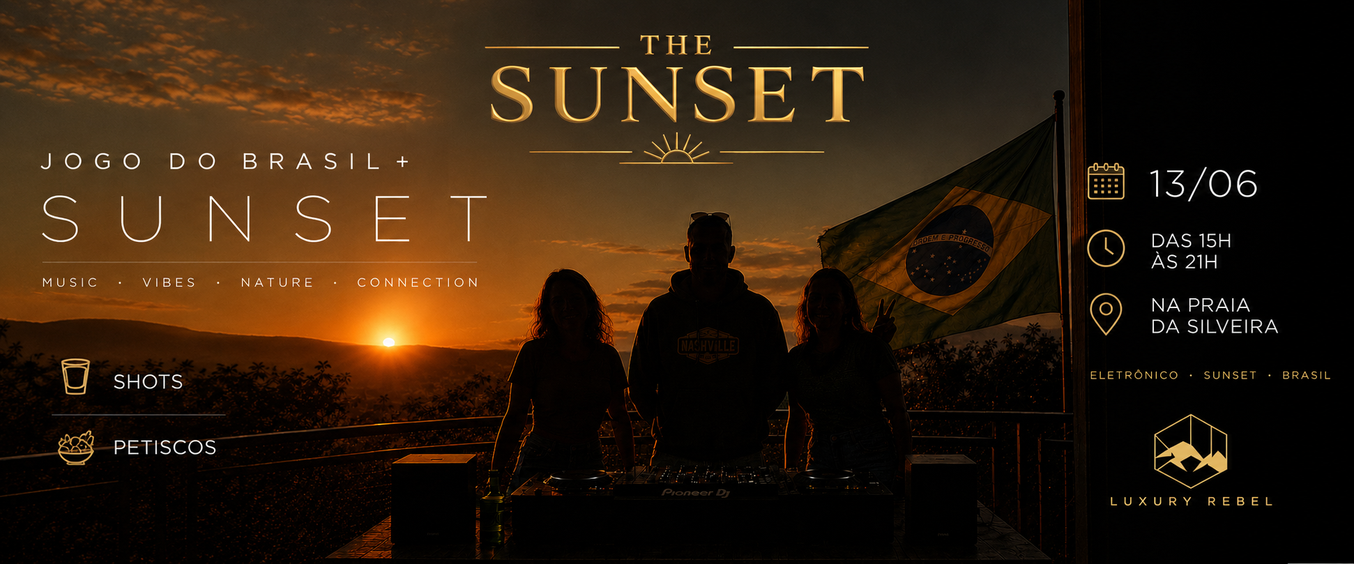 Jogo do Brasil + Sunset - Garopaba, SC