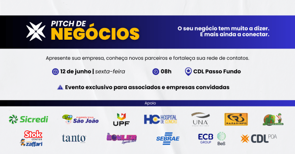 Imagem do evento Pitch de Negócios CDL