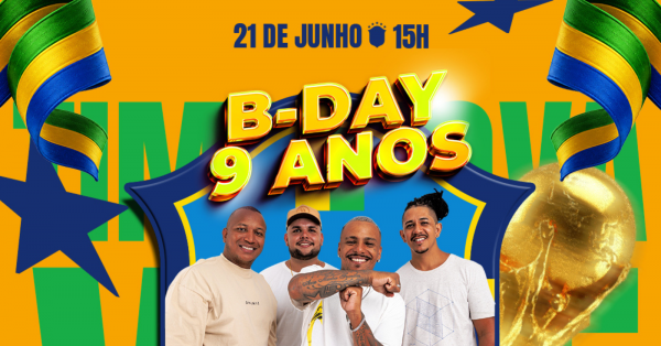 Imagem do evento ANIVERSÁRIO DE 9 ANOS TIME NOVA VIBE