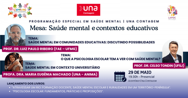 Imagem do evento Mesa: Saúde mental e contextos educativos