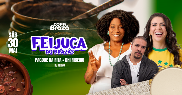 Imagem do evento FEIJUCA DO BRAZAS - Com muito samba e Pagode - Sábado 30/05