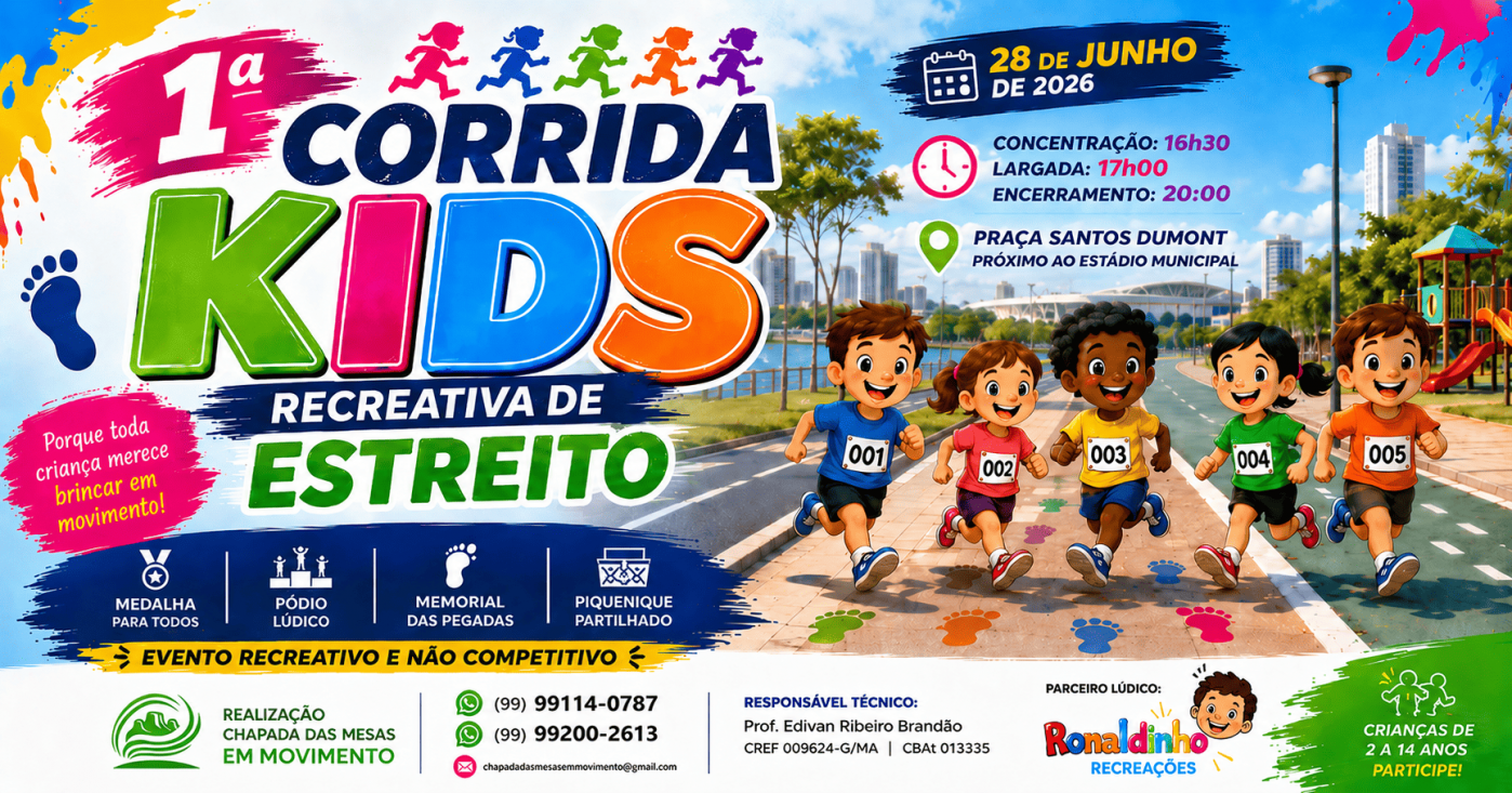 1ª Corrida Kids Recreativa de Estreito MA
