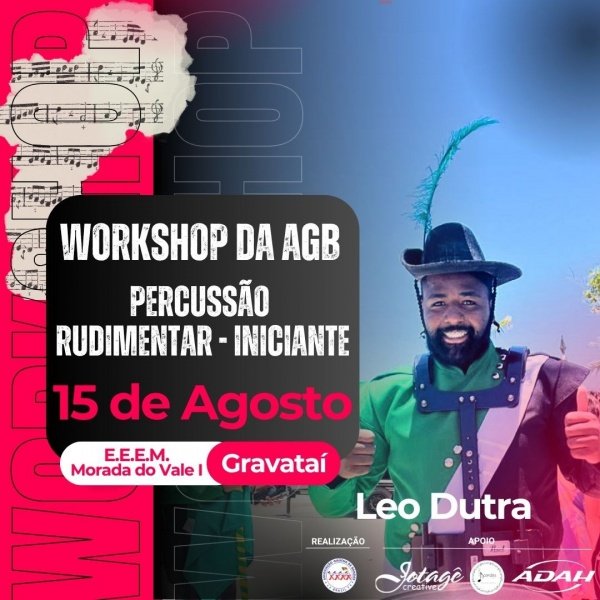 Imagem do evento Workshop - Percussão Rudimentar Iniciantes 2026