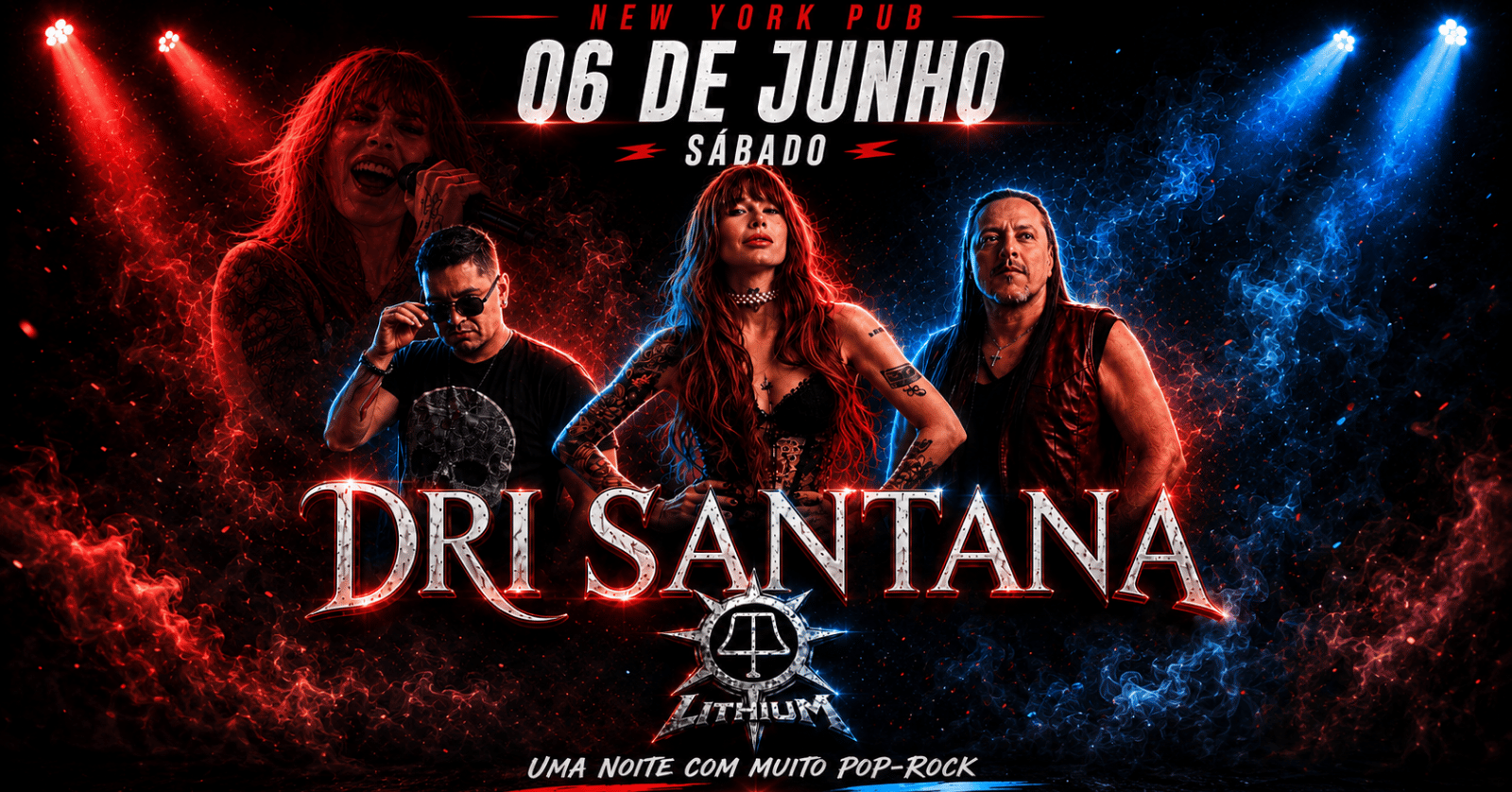 Dri Santana + Lithium - New York Pub em Poços de Caldas - Sympla