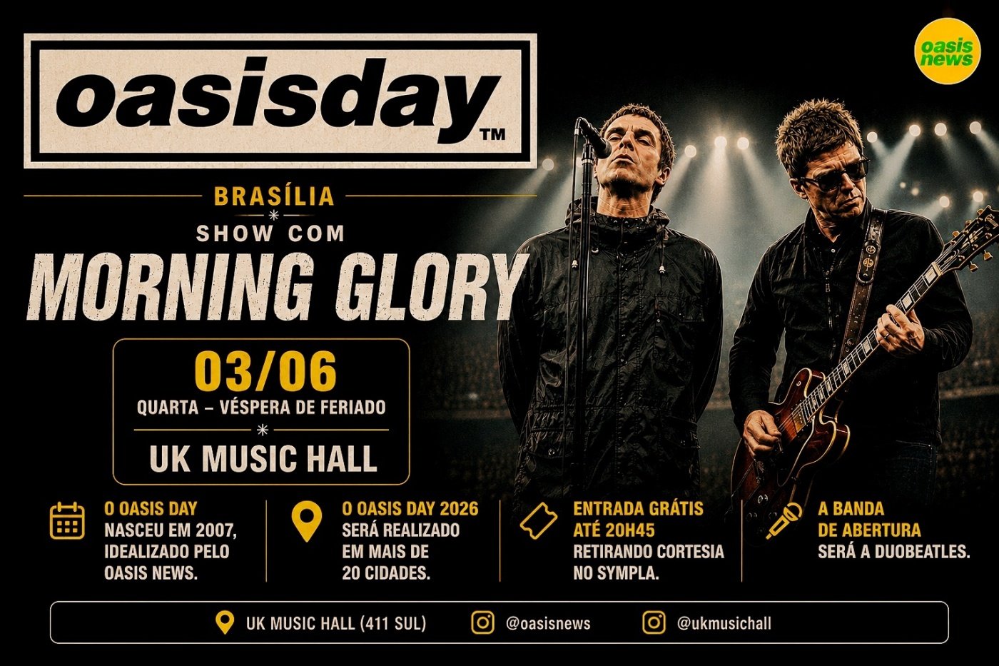 OASIS DAY BRASÍLIA // RETIRE SUA CORTESIA // VÁLIDA ATÉ 20H45 em