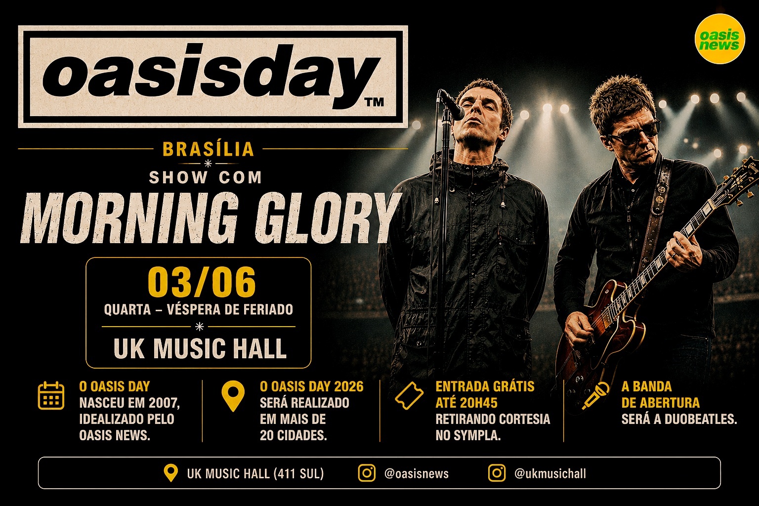 OASIS DAY BRASÍLIA // RETIRE SUA CORTESIA // VÁLIDA ATÉ 20H45 em