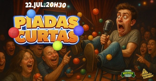 Imagem do evento PIADAS CURTAS no Ribeirão Comedy