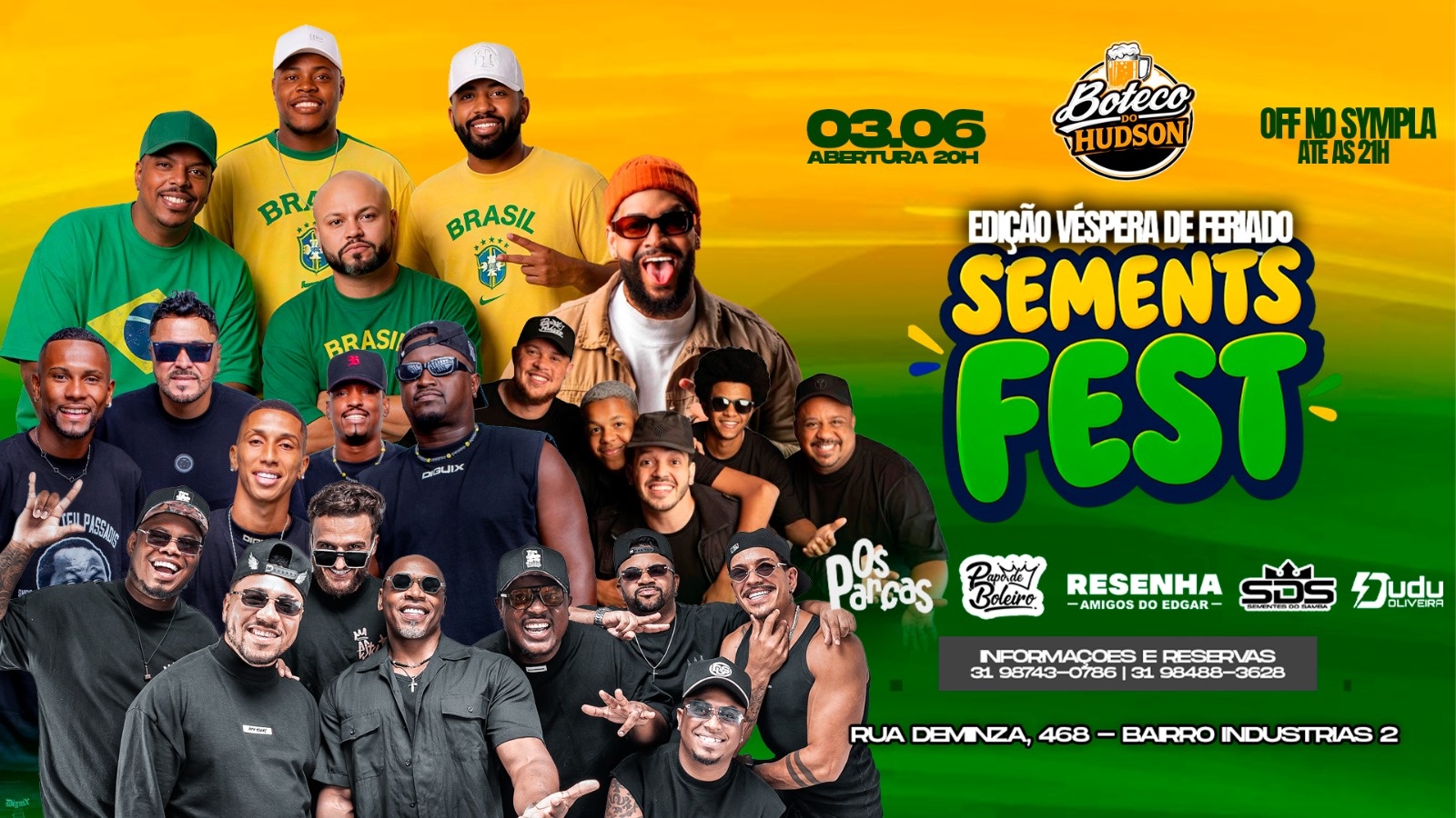 SEMENTS FEST - A VÉSPERA DE FERIADO MAIS PESADA DE BH! - Belo Horizonte, MG
