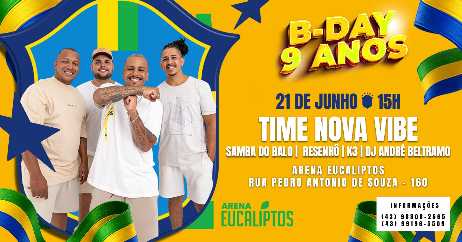 ANIVERSÁRIO DE 9 ANOS TIME NOVA VIBE - Londrina, PR