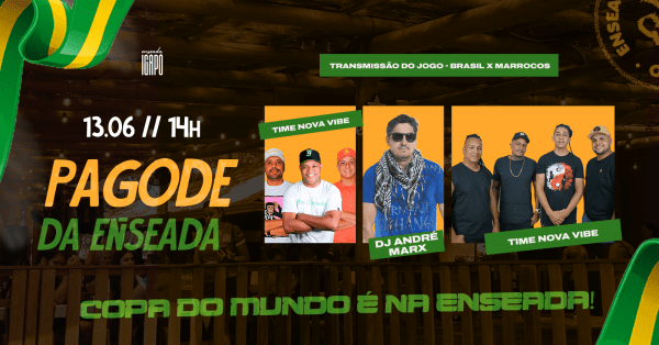 Imagem do evento Pagode da Enseada com Time Nova Vibe, Trio Pega Bem e Dj André Marx