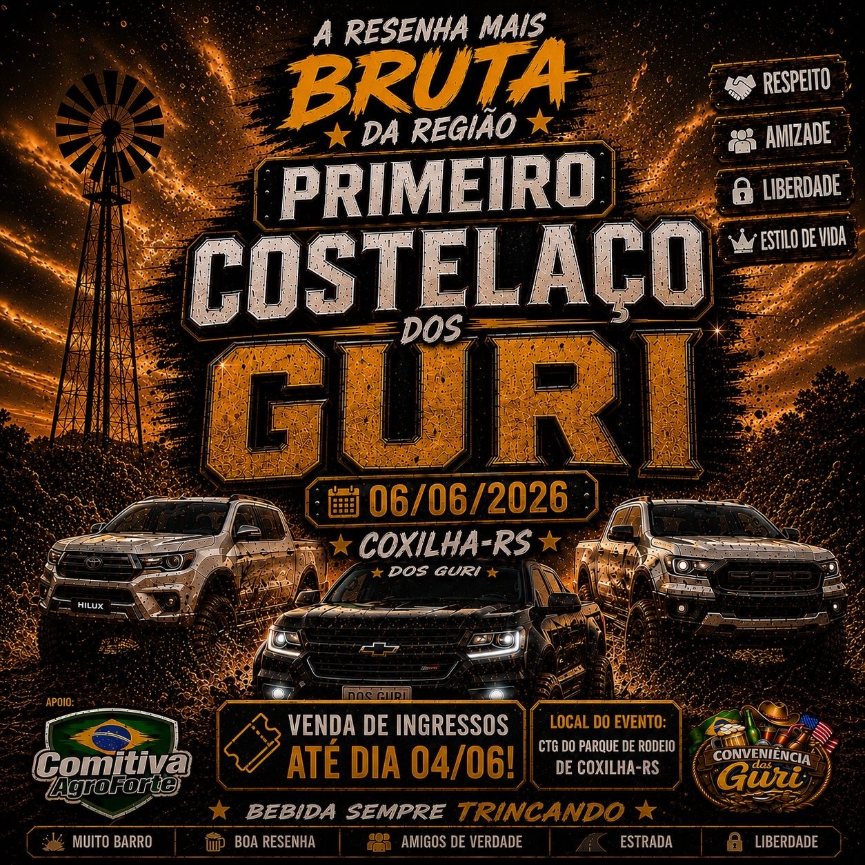 Primeiro costelaço dos guri - Coxilha, RS