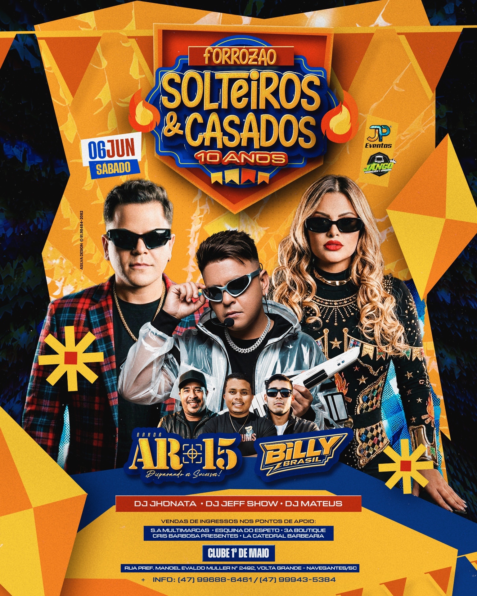 Solteiros & Casados 10 Anos - Navegantes-SC - Navegantes, SC