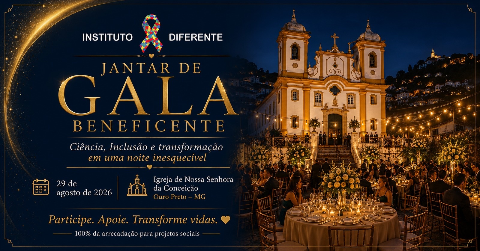 Jantar de Gala Beneficente - Instituto Diferente