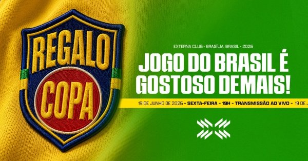 Imagem do evento REGALO DA COPA - TRANSMISSÃO DO JOGO DO BRASIL NO TELÃO