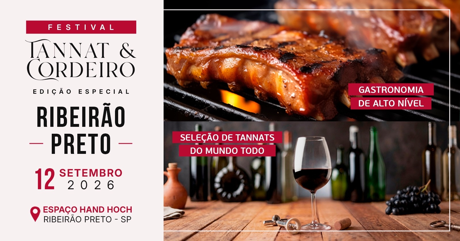 Festival Tannat e Cordeiro Ribeirão Preto - Setembro