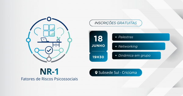 Imagem do evento NR-1 "Fatores de Riscos Psicossociais"