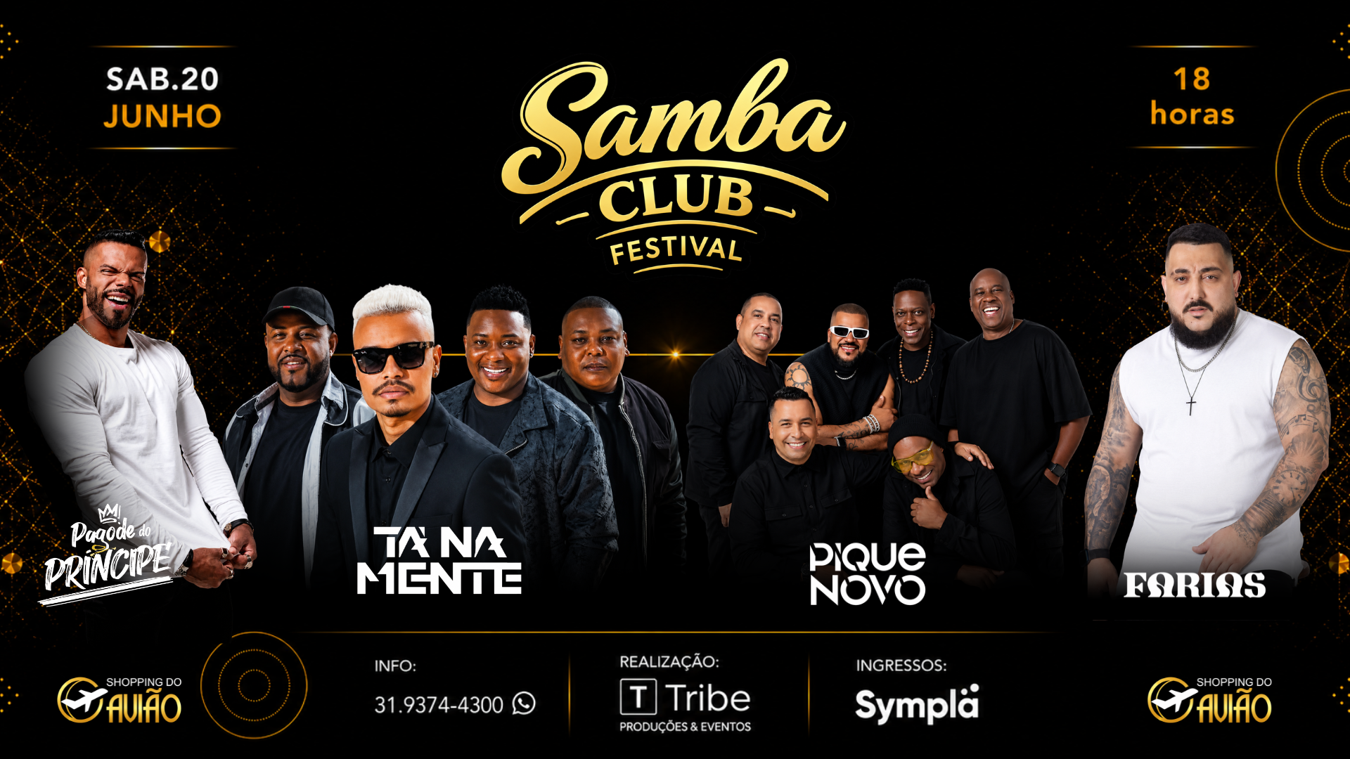 SAMBA CLUB FESTIVAL | 4 ATRAÇÕES NACIONAIS - Contagem, MG