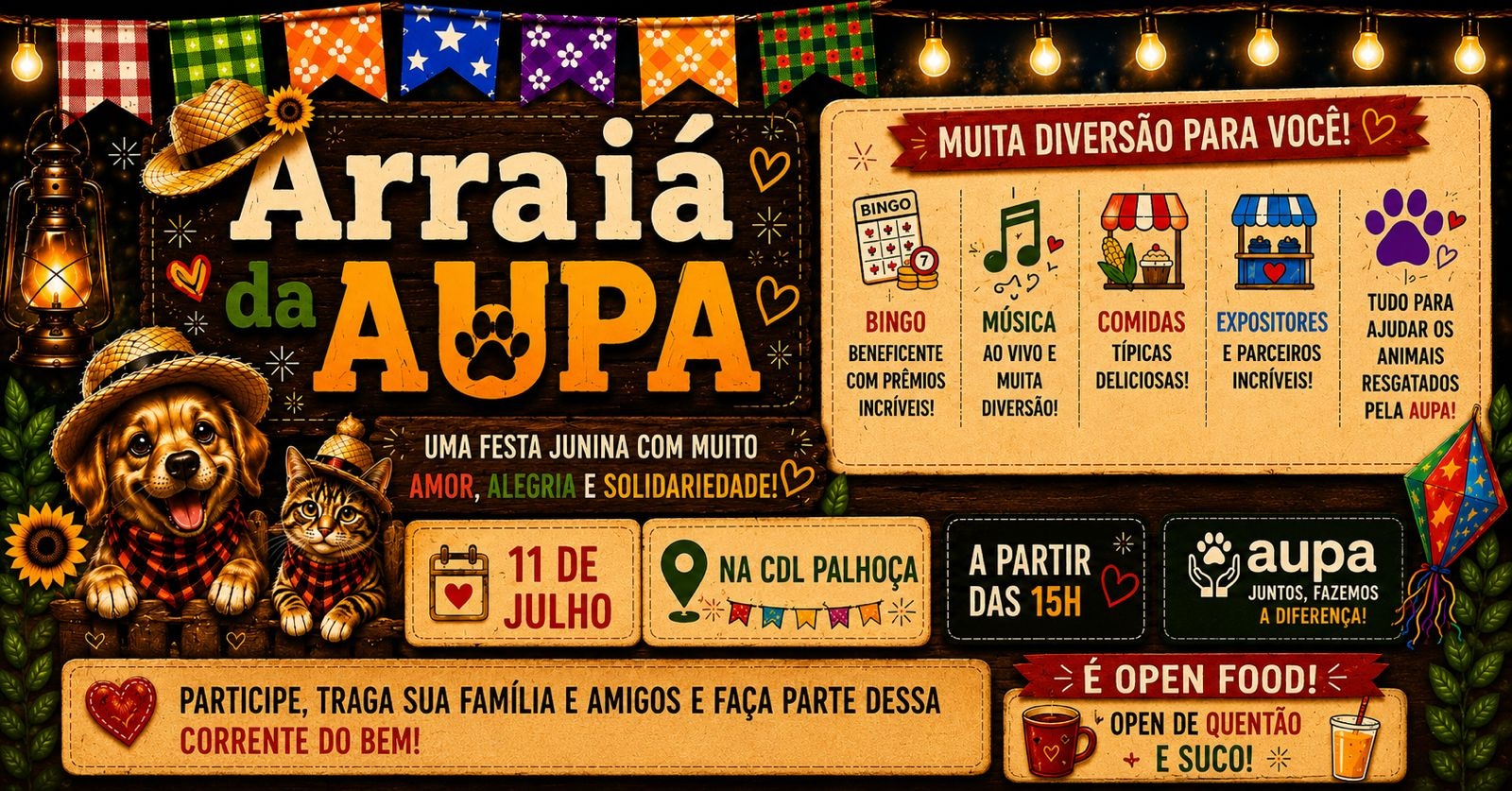 ARRAIÁ DA AUPA 3ª edição - Palhoça, SC