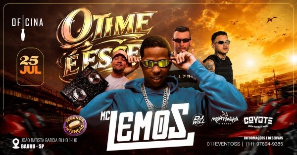 MC LEMOS+PAGODE+DJS em Bauru - Sympla
