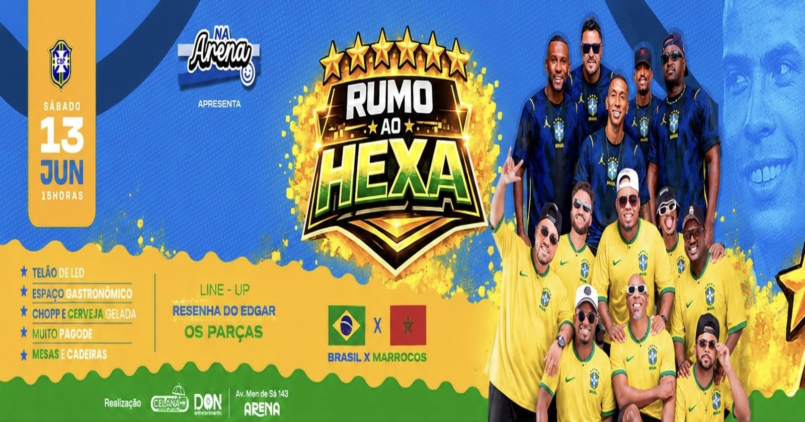 RUMO AO HEXA NA ARENA | BRASIL VS MARROCOS - Belo Horizonte, MG
