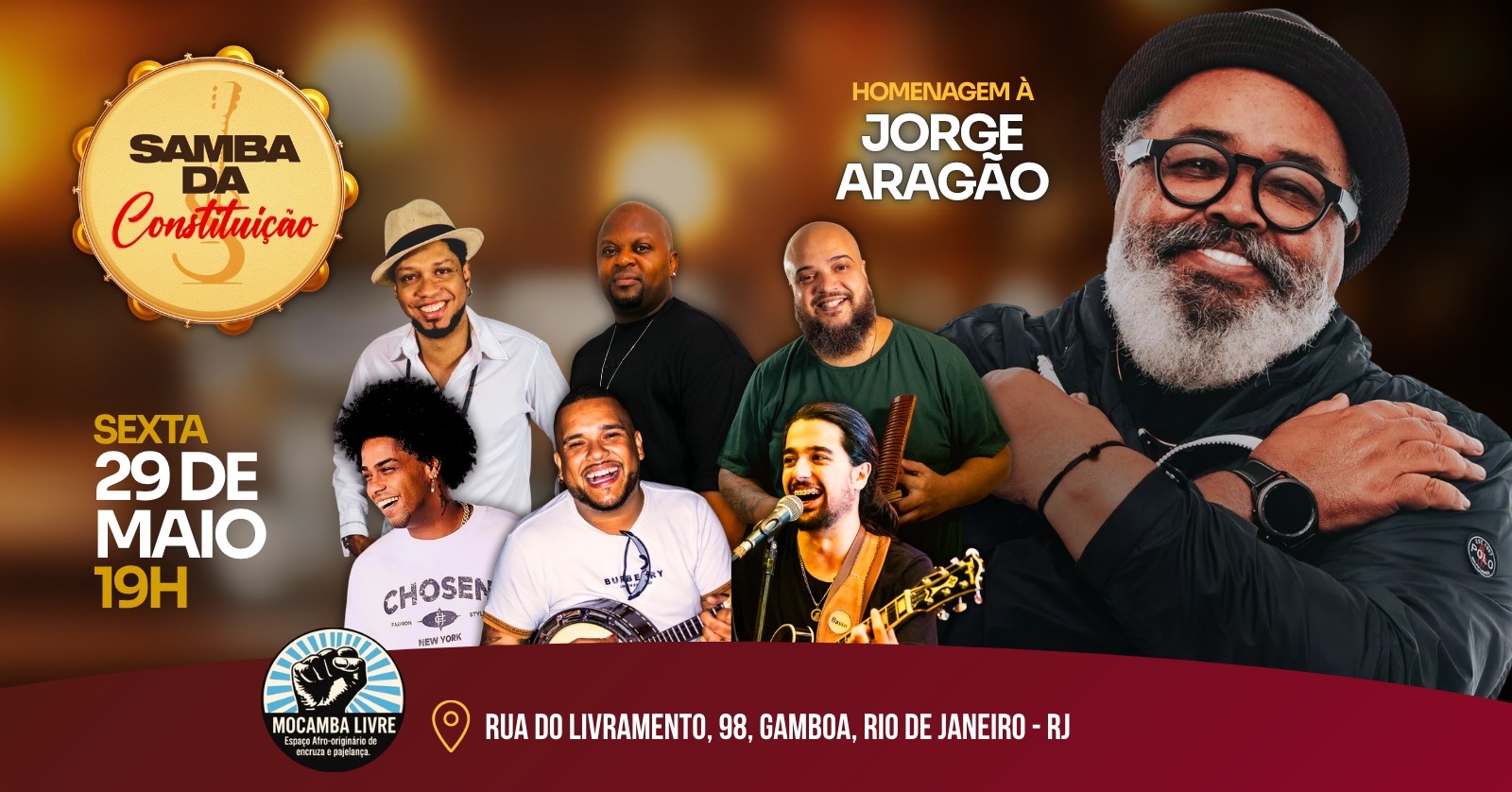 Samba da Constituição Canta Jorge Aragão em Rio de Janeiro