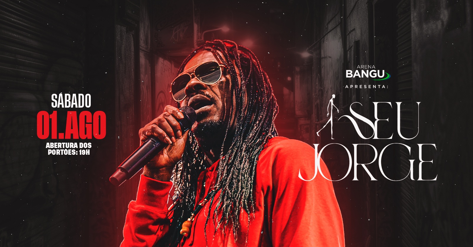 Seu Jorge | 01AGO (SAB) | Arena Bangu (Bangu Shopping)