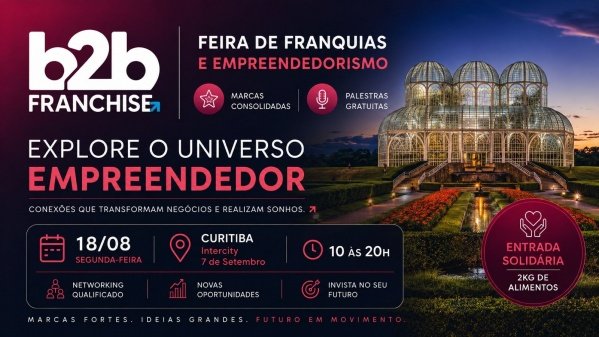 Imagem do evento FEIRA DE FRANQUIAS E EMPREENDEDORISMO FRANCHISEB2B