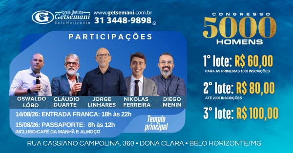 Imagem do evento CONGRESSO 5000 HOMENS 2026